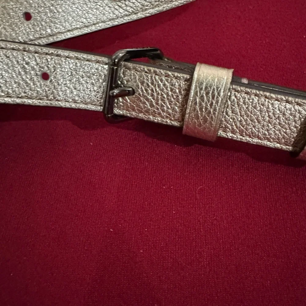 Coach Metallic Pebbled Leather Belt Bag/Fanny Pack - Picture 9 of 11